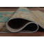 Turquoise Blue Floral Traditional Area Rug 8x11