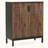 Brown & Black 5-Tier Geometric Shoe Cabinet