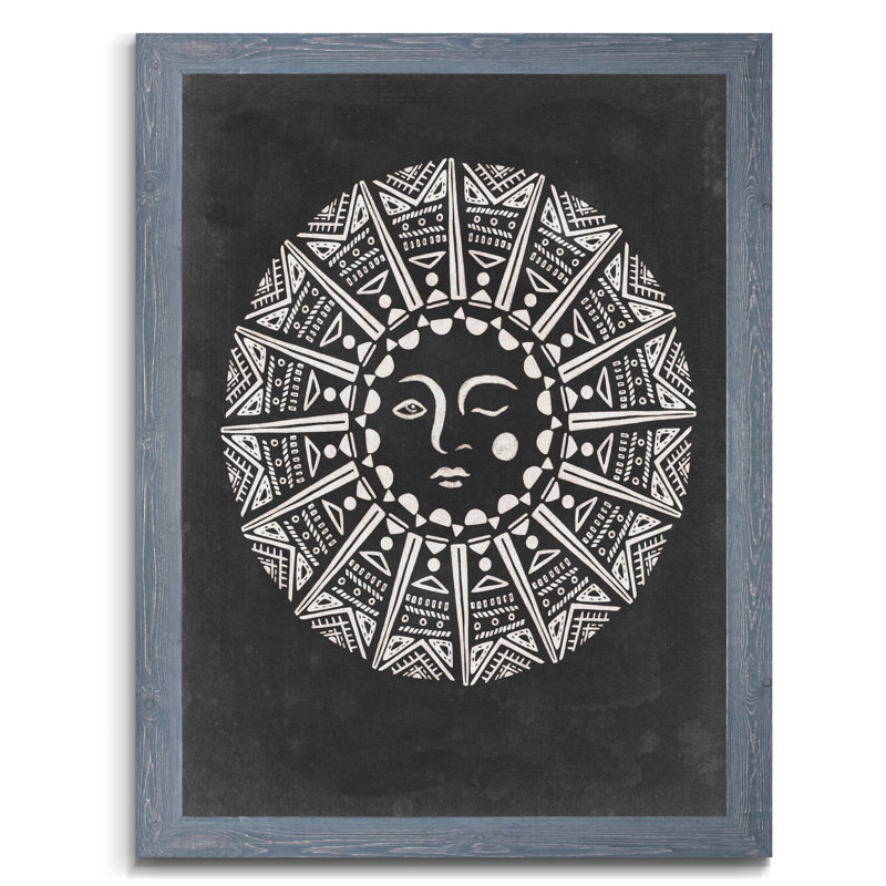 Moon Light I '- reproduction d'art encadrée, Toile blanche encadrée, H 38 po x l 28 po x P 1,25 po, Pas de tapis