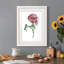 Watercolor Floral Contour I Premium encadré mat - prêt à être accroché-1011879360-1011879366