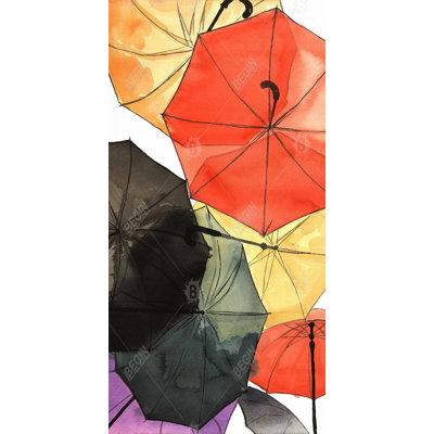Suspended umbrellas - 15.75"x31.50" Desk mat