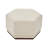 Marlow Contemporary Fabric Upholstered Ottoman with Hexagonal Wood Base-30785971
