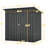 6'X4' All Weather Backyard Shed - Black, Fading Lawn Storage Space Saving
