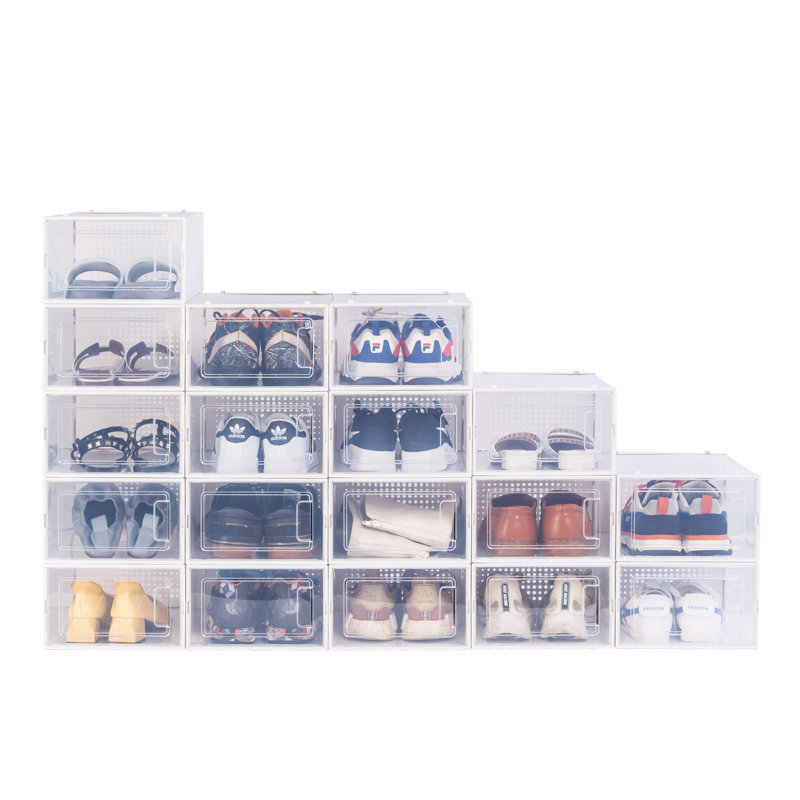 18 Pair Stackable Shoe Storage Box
