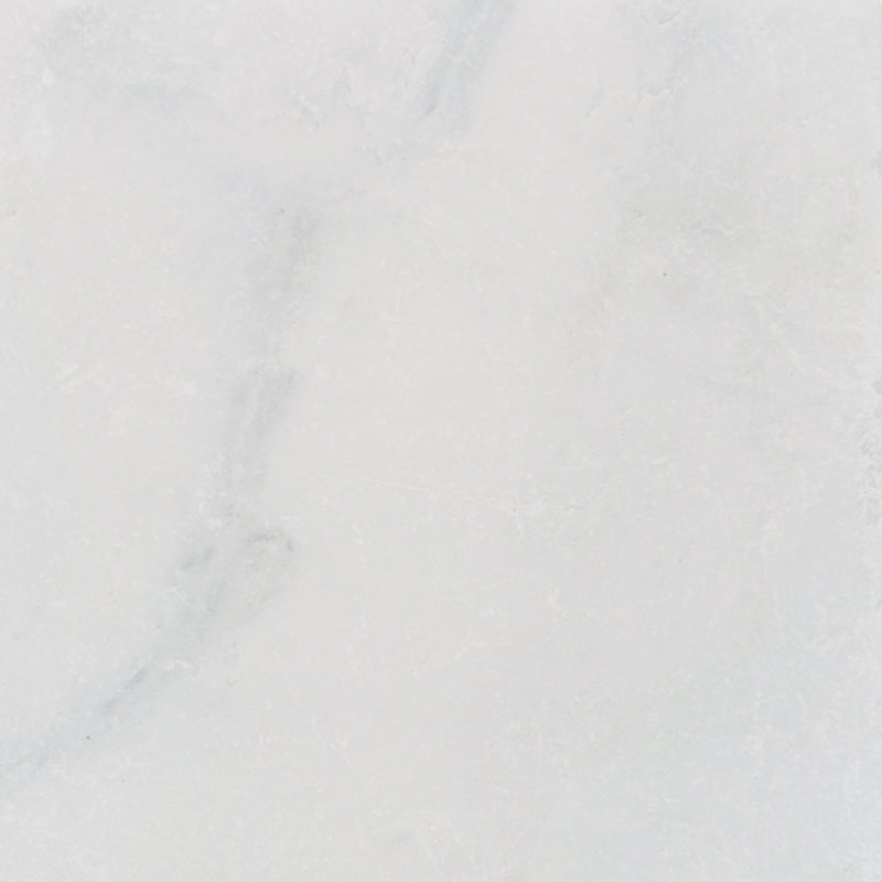 Marbre vieilli 8 po x 8 po, Blanc impératrice