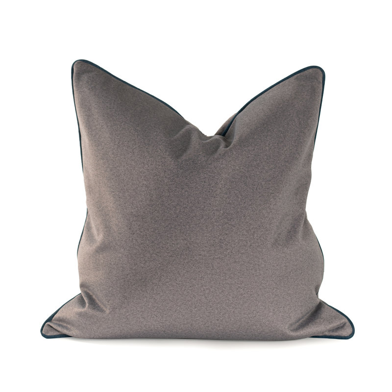 Oreiller en duvet Qiviut 24 x 24, Gris, Mélange de duvet, Carré 24 po