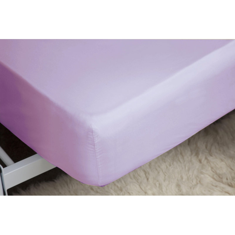 100% Cotton Percale Fitted Sheet, Ivory, Super King (6')