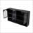 47.25" Four-Door Glass Wall Cabinet Storage With Shelf,Cupboard-1413625464