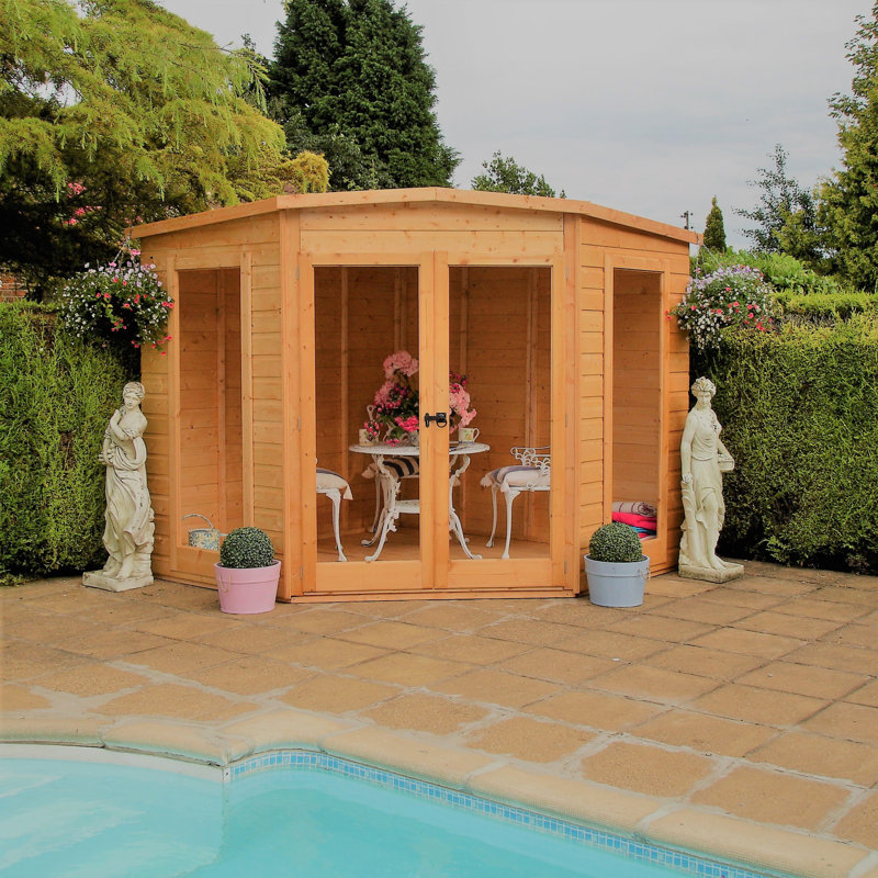 Barclay 8 x 8 Ft Corner Summer House, No