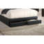 Ensemble de lit 1 pièce noir luxueux avec grand lit et tiroirs de rangement FB Modern-93024678