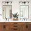 Luminaire pour salle de bain à 4 lumières avec abat-jour en verre transparent, bronze huilé-641887711-641887704-641887706