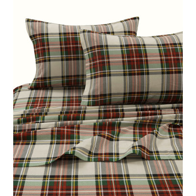 Cozy Flannel Plaid Sheet Set