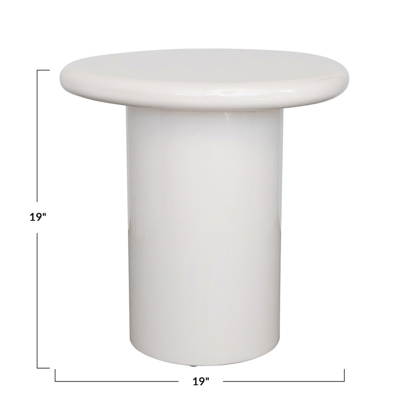 Table d'appoint ronde en béton