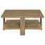 Table basse carrée mangue brune