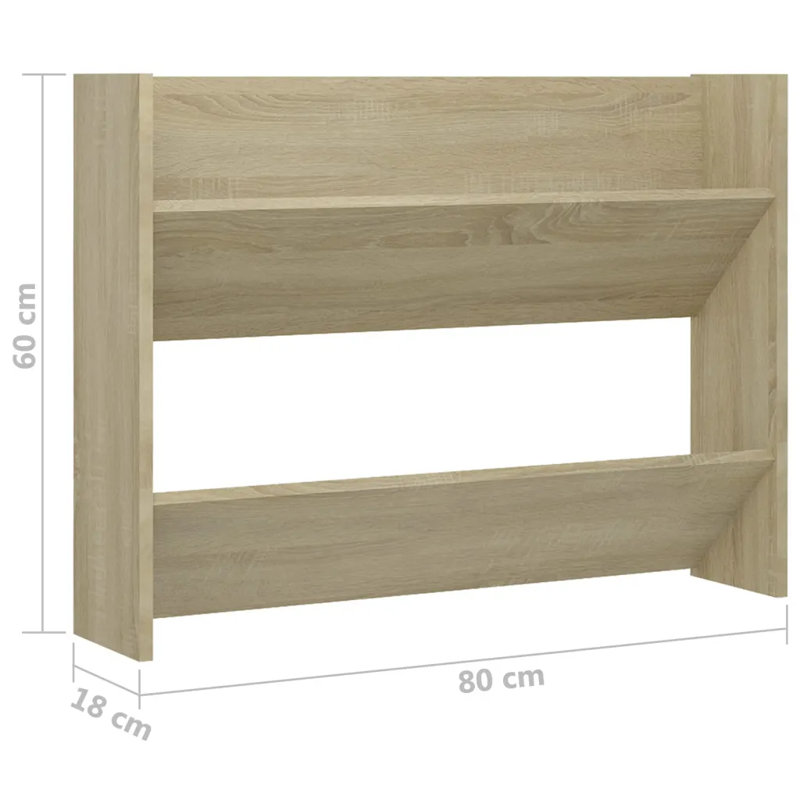 12 Pair Solid Wood Shoe Rack