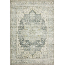 Appy Oriental Charcoal/Green Area Rug