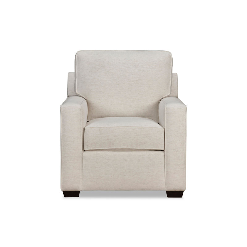Taylor Upholstered Armchair, Nomad Snow Crypton® Chenille