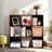 PACHIRA 9-Cube Storage Organizer Shelf, Heavy Duty Wooden Bookcase With Cubby Display, Multi-Functional Cabinet For Home Office Organization-661878604-661878606