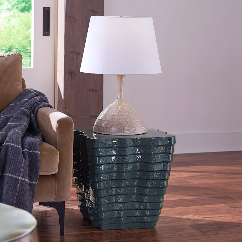 Table d'appoint Strata, bleu ardoise, Bleu