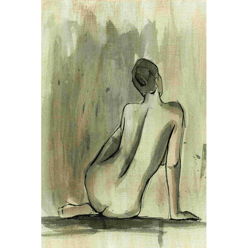 Sumi-E, figure II, H 18 po x l 12 po