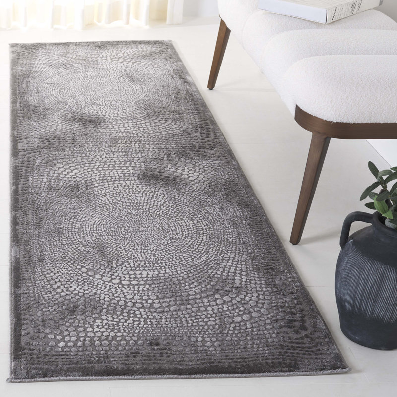 Blossie Performance Abstract Rug, Runner 2'7" x 8'