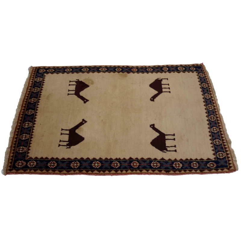 Paskell Hand Woven Cotton and Wool Area Rug