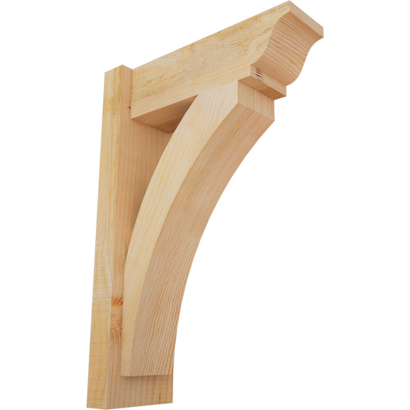 Thorton Traditional Outlooker, 6" W Douglas Fir (Rough Sawn),  16" D x 24" H 
