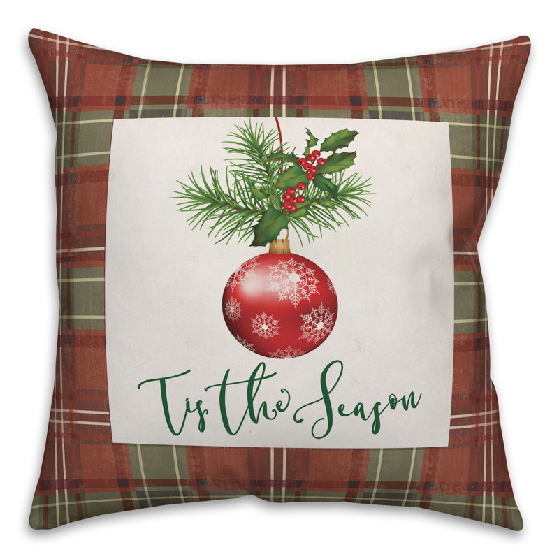 Plaid Reversible Throw Pillow