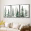 Christmas Holiday Art XCII - Toile tendue avec châssis sur mesure - 3 pièces-1666820504