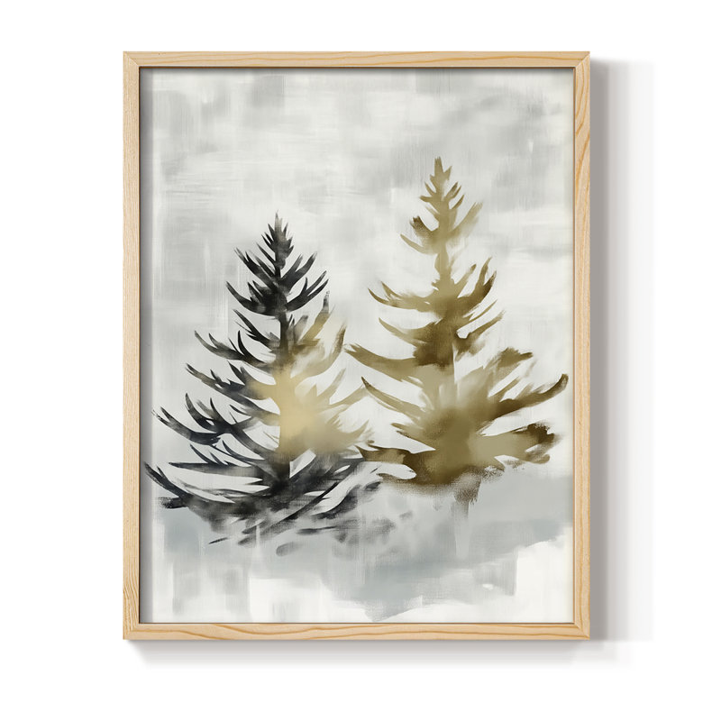 Reproduction encadrée - bois massif, H 30 po x l 24 po, Naturel