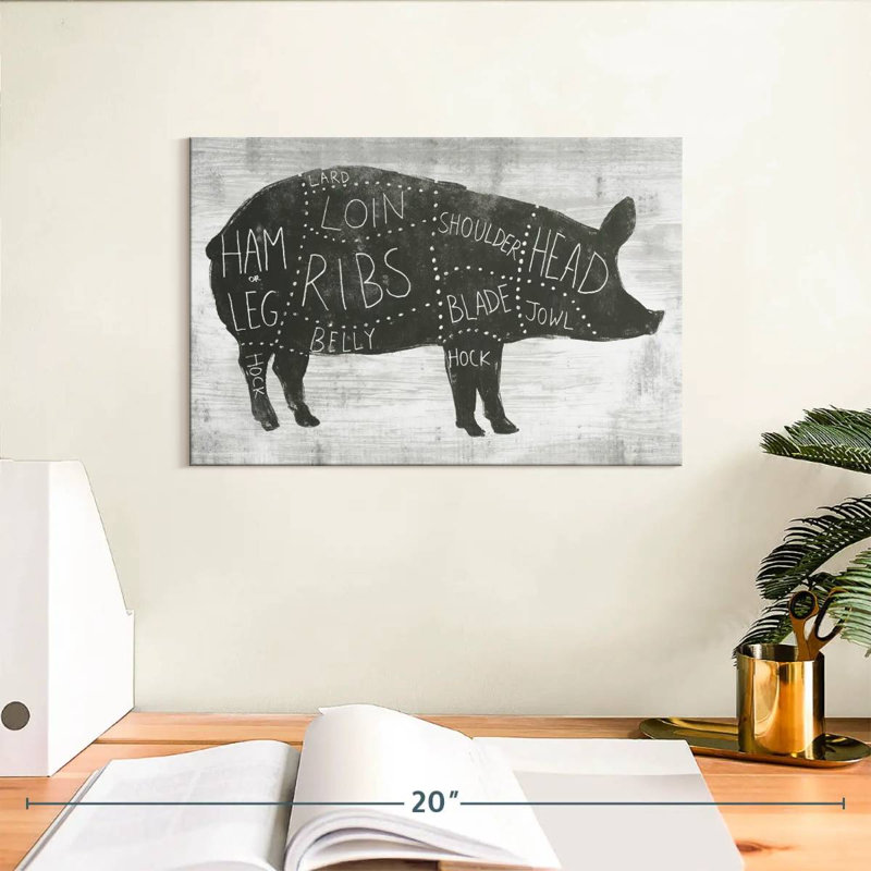 Senne Farmhouse Butcher I, H 8 po x l 12 po