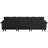 123'' Cloud Modular Couch Sofa, Oversized 3 Seat Comfy Sofa For Living Room, Sectional Couches With Ottoman, Detachable Seat Cushion & Backrest Cover, Chenille Fabric Black-1688226182