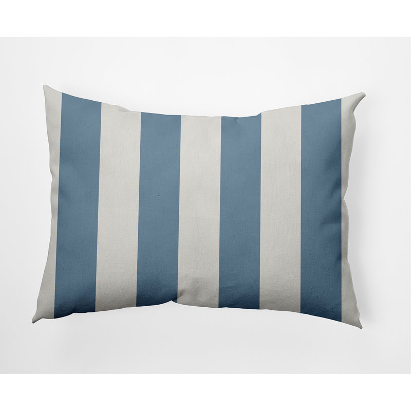 Coussin Stripe, Gris fumée cendré, 14 po x 20 po