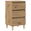 Bedside Cabinet Reclaimed Wood Medium Bedside Table-804601227