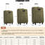 Ensemble de 3 valises souples Softshell - Légères, extensibles avec serrure de sécurité et poches de valise légères à accès facile