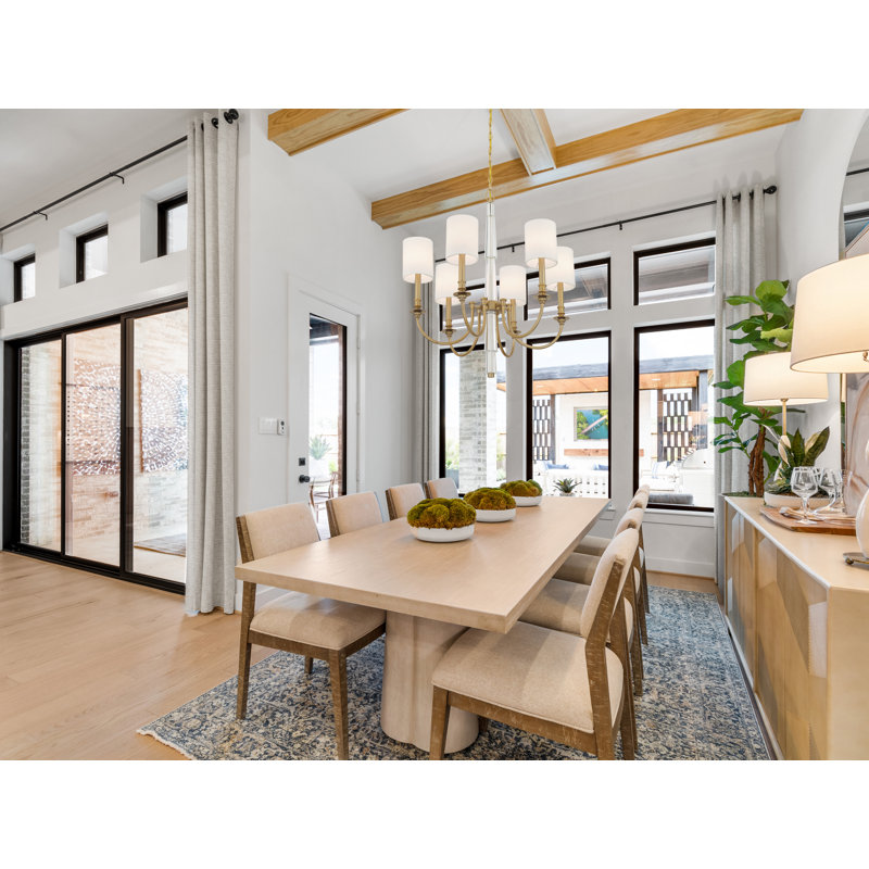 Boynton 6 Light Aged Brass Chandelier