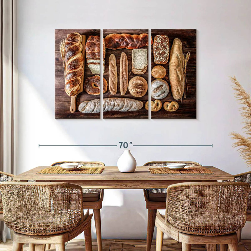 Yarlin Baked Breads For Breakfast, 36" H x 57" W