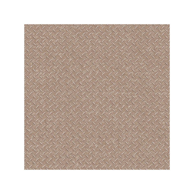 Nostalgie Diamond 32.8' L x 21" W 3D Embossed Wallpaper Roll, Metallic Gold/Cream