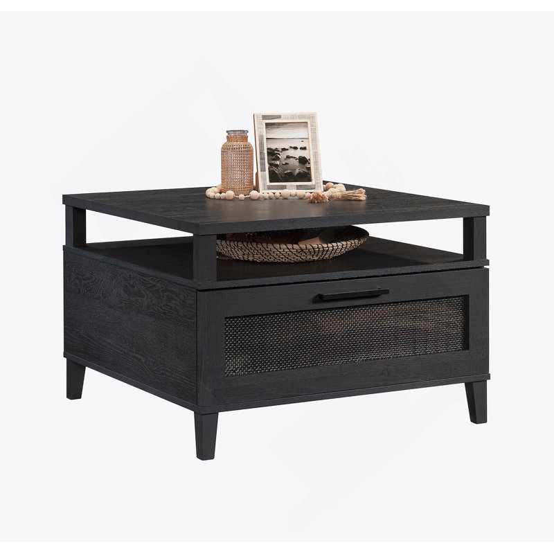 Table basse, finition noire