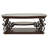 2-Shelf Glass Top Coffee Table