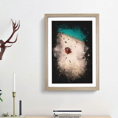 South Beach in Miami - Framed Print