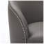Fauteuil d'appoint pivotant Mid-Century moderne en cuir l 28,93 po x P 29,52 po x H 30,9 po Auden