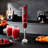 Geepas 400W Retrovive Hand Blender Handheld Immersion Blender, Red