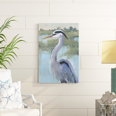 «Blue Heron Portrait I» par Timothy O 'Toole - peinture sur toile tendue