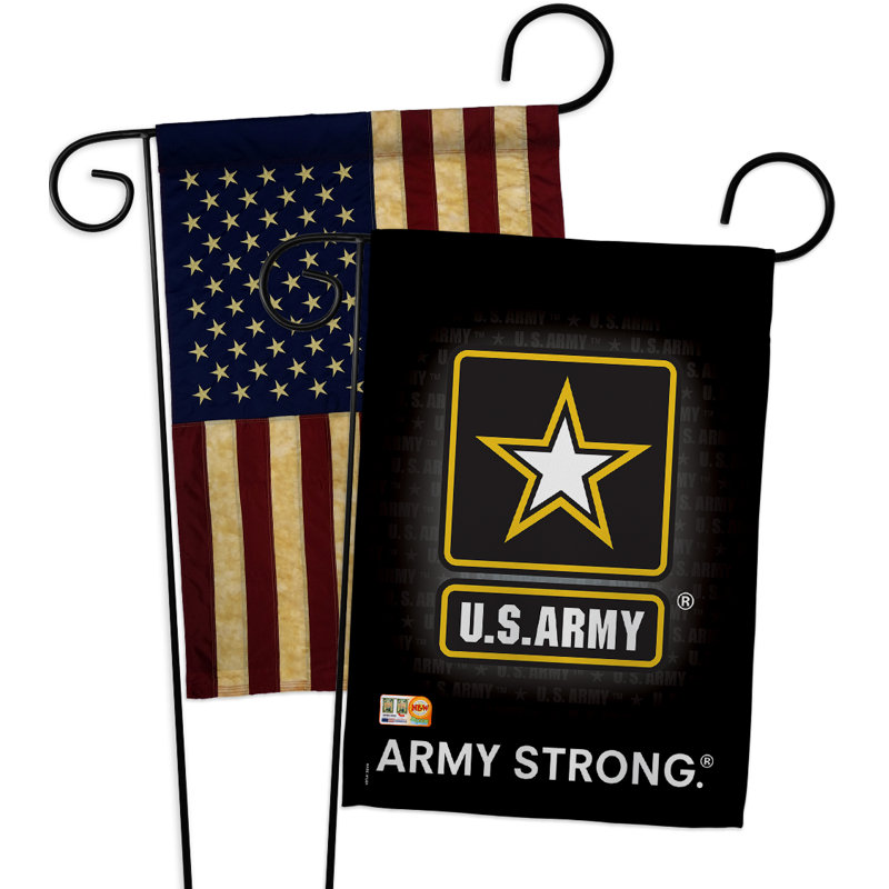Double Sided Polyester Independence Day Flag Set, 18.5" H x 13" W