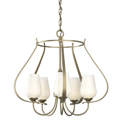 Lustre géométrique à 5 lumières Flora