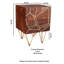 Annu 45cm W Solid Wood Bedside Table