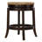 Hruni Swivel Upholstered Counter Stool with Solid Wood Frame
