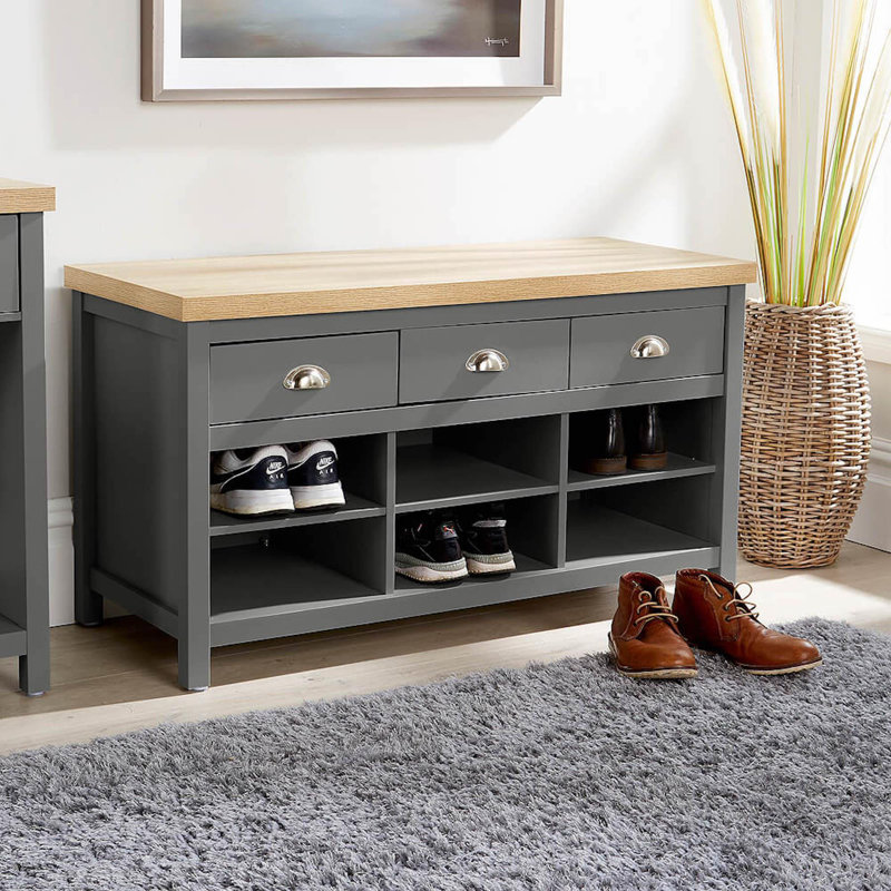 Avon Storage Bench, Grey