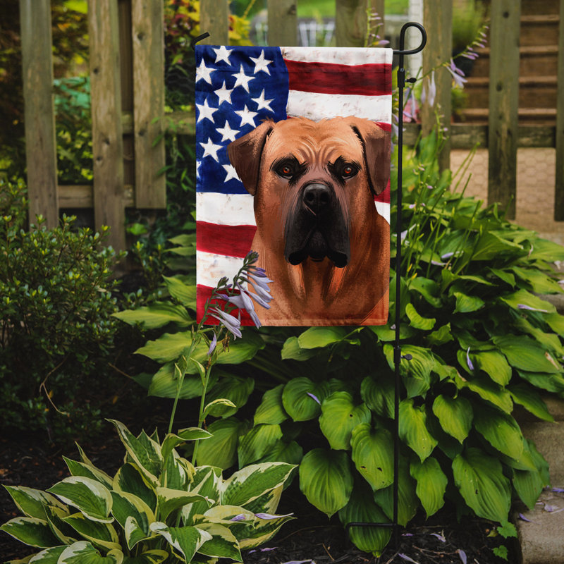 Polyester à 2 côtés 15 x 11 po drapeau de jardin, Boerboel